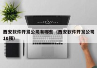 西安软件开发公司有哪些（西安软件开发公司10强）